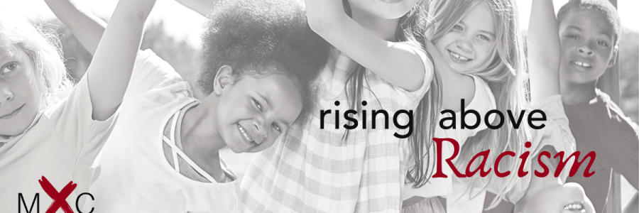 Rising Above Racism children playing on monkey bars